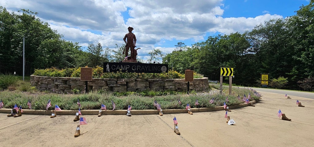 Camp Grayling Honors the Fallen with 'Boots on the Ground' Memorial