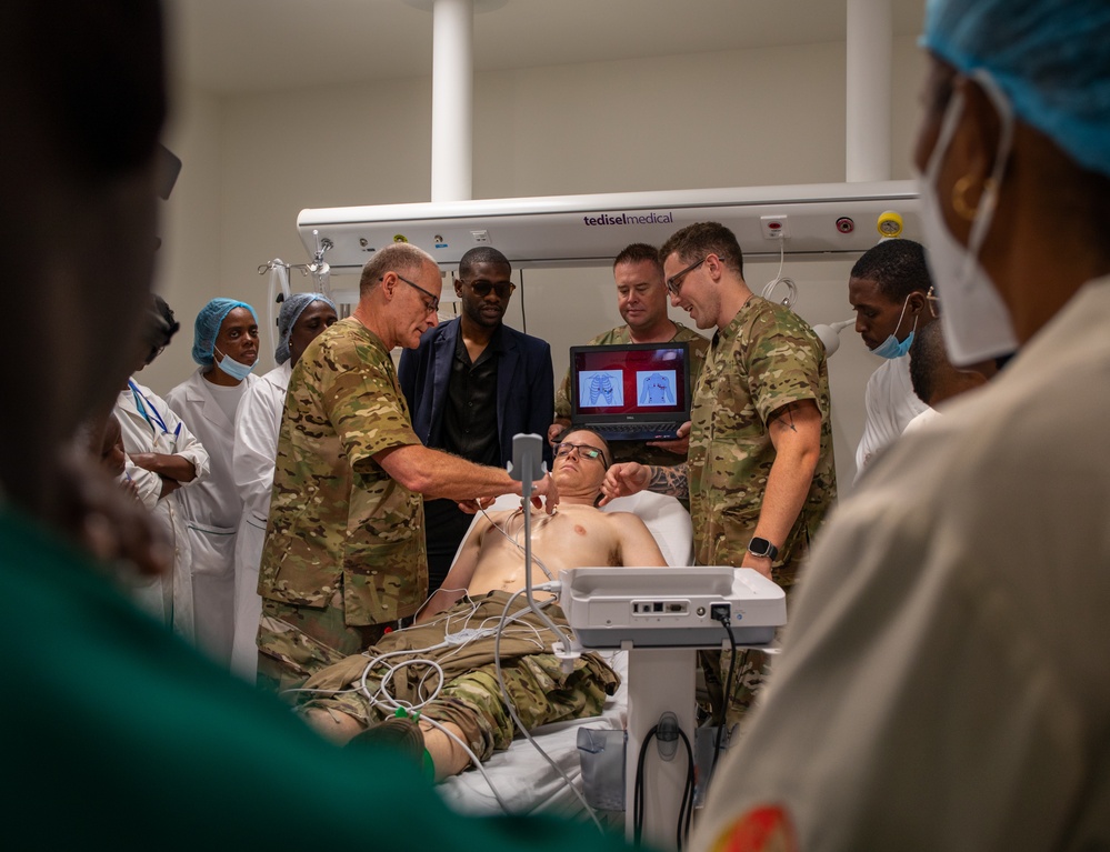 US Army Reserve medical team trains Angolan counterparts on electrocardiogram use