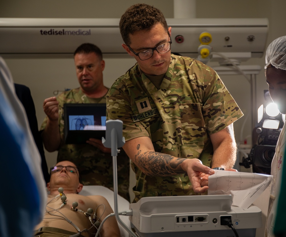 US Army Reserve medical team trains Angolan counterparts on electrocardiogram use
