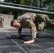 Staff Sgt. Conner Williams ducks under an obstacle