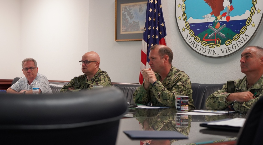 Rear Admiral Lahti visits NWS Yorktown