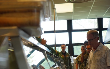 Rear Admiral Lahti visits Naval Weapons Station Yorktown's award winning Scudder Hall Galley