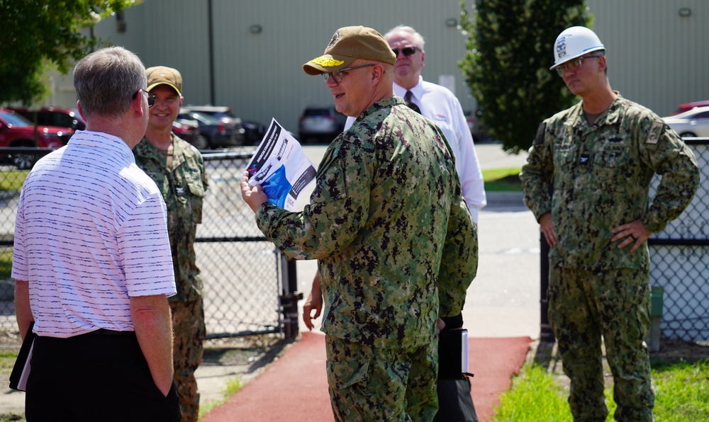 Rear Admiral Lahti visits Huntington Hall Naval Berthing Facility