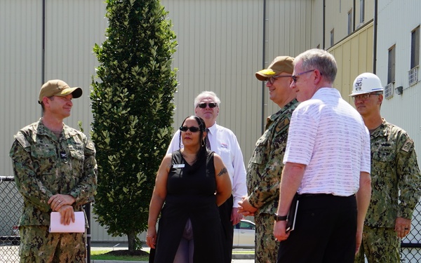 Rear Admiral Lahti visits Huntington Hall Naval Berthing Facility