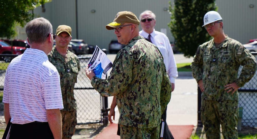 Rear Admiral Lahti visits Huntington Hall Naval Berthing Facility