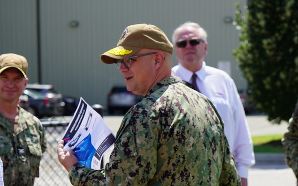 Rear Admiral Lahti visits Huntington Hall Naval Berthing Facility