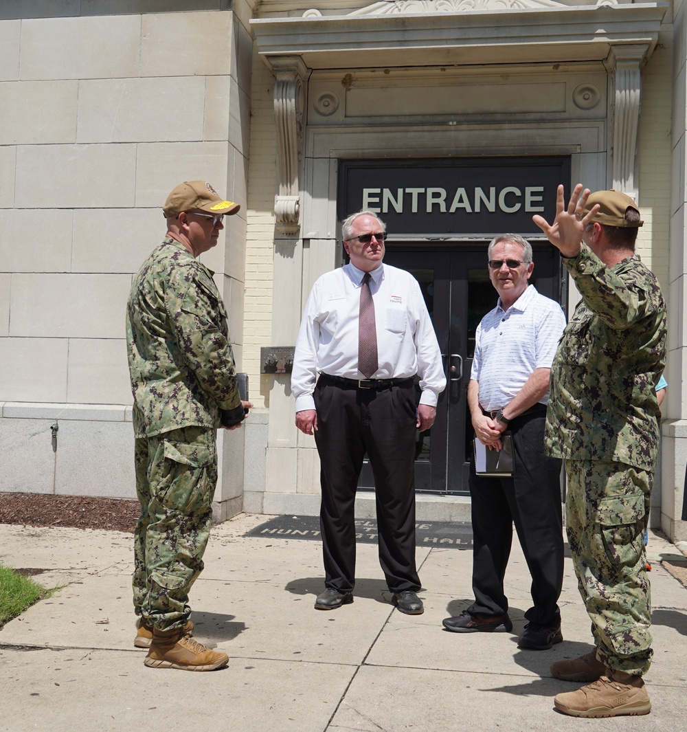 Rear Admiral Lahti visits Huntington Hall Naval Berthing Facility