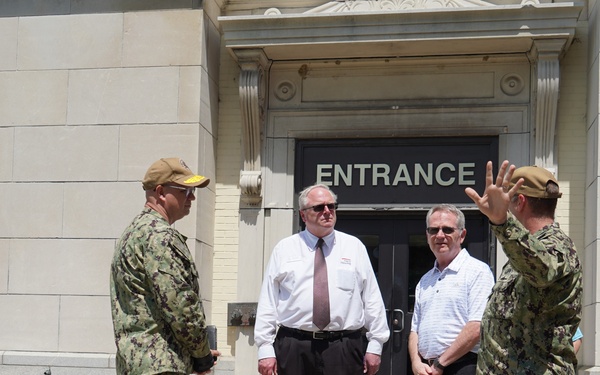 Rear Admiral Lahti visits Huntington Hall Naval Berthing Facility