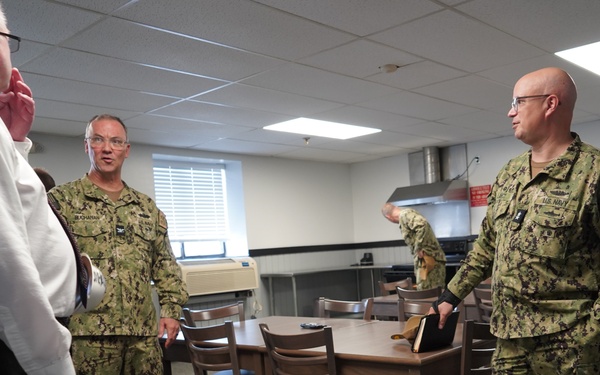 Rear Admiral Lahti visits Huntington Hall Naval Berthing Facility