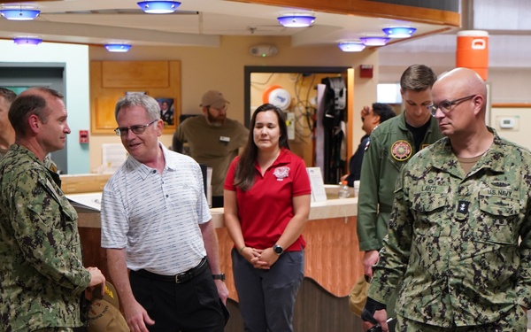 Rear Admiral Lahti visits Huntington Hall Naval Berthing Facility
