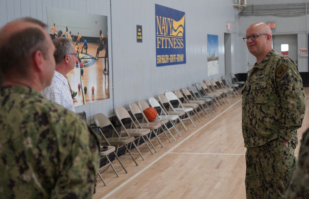 Rear Admiral Lahti visits Huntington Hall Naval Berthing Facility