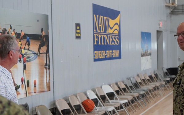 Rear Admiral Lahti visits Huntington Hall Naval Berthing Facility