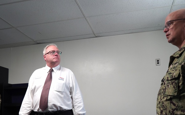 Rear Admiral Lahti visits Huntington Hall Naval Berthing Facility