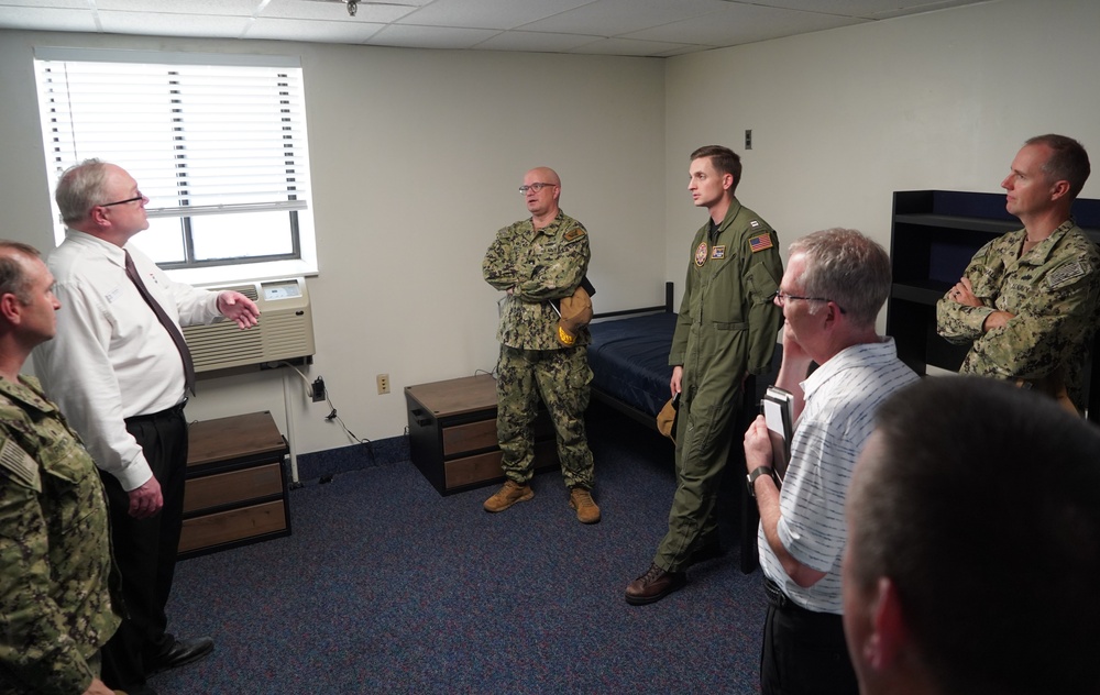 Rear Admiral Lahti visits Huntington Hall Naval Berthing Facility