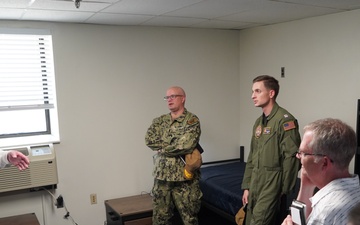 Rear Admiral Lahti visits Huntington Hall Naval Berthing Facility