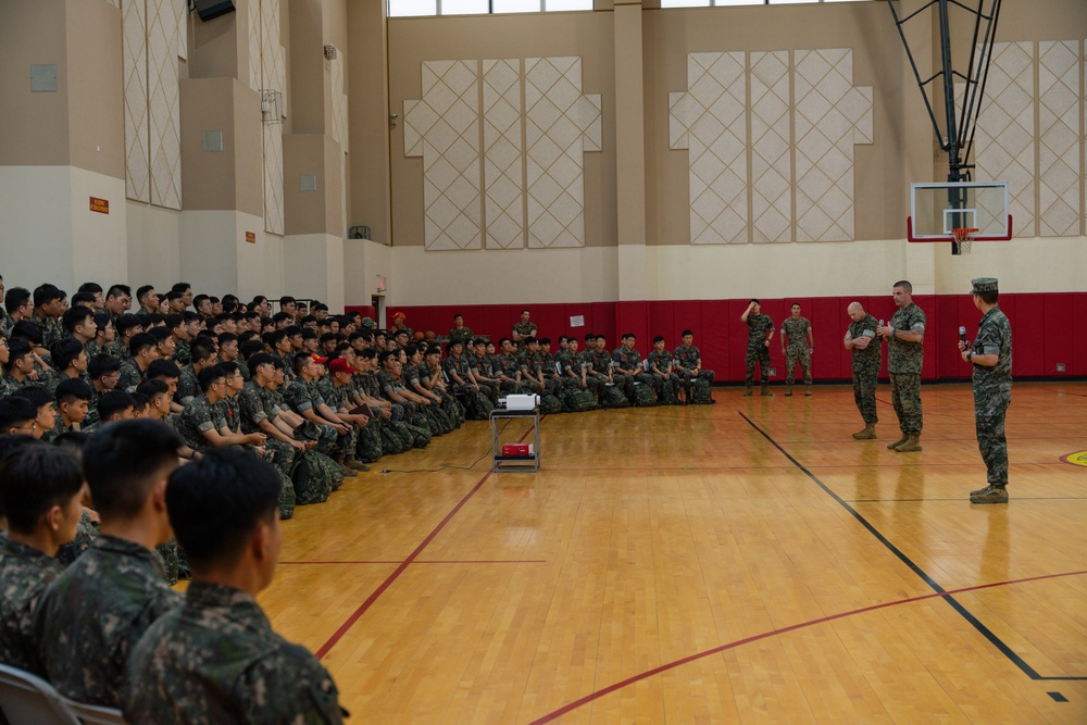 Republic of Korea Naval Cadets Visit Camp Mujuk