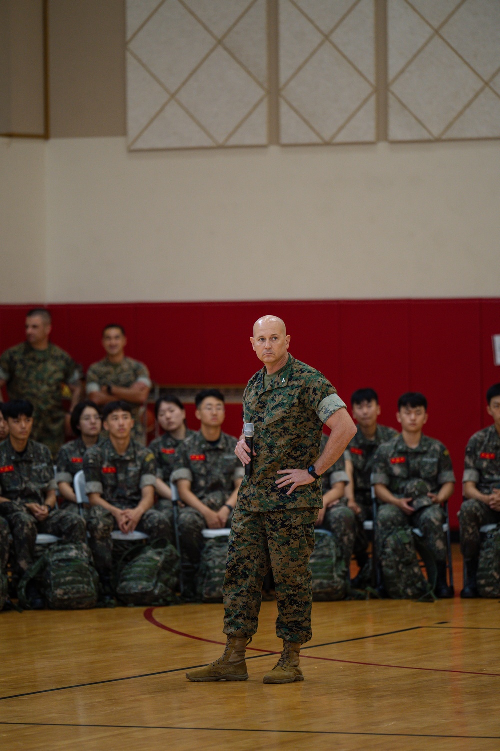 Republic of Korea Naval Cadets Visit Camp Mujuk