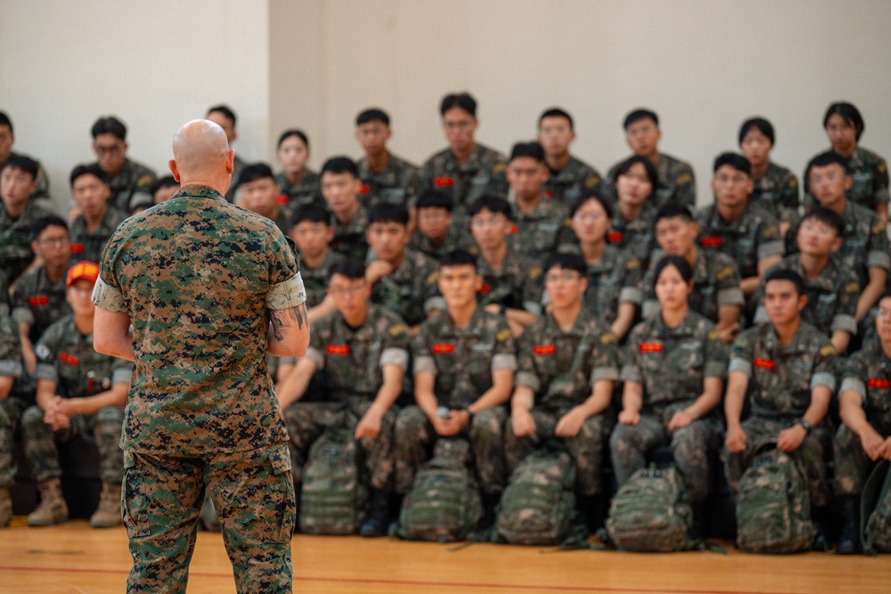 Republic of Korea Naval Cadets Visit Camp Mujuk