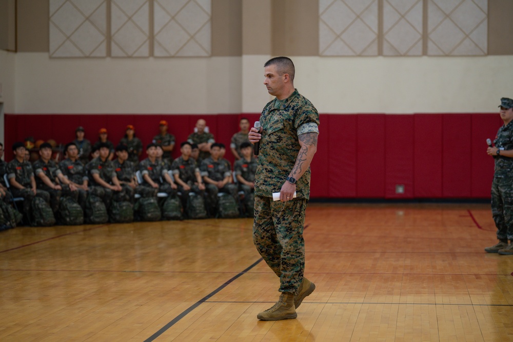 Republic of Korea Naval Cadets Visit Camp Mujuk