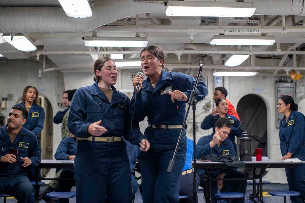 MWR Karaoke Aboard USS Tripoli