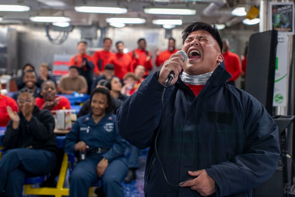 MWR Karaoke Aboard USS Tripoli