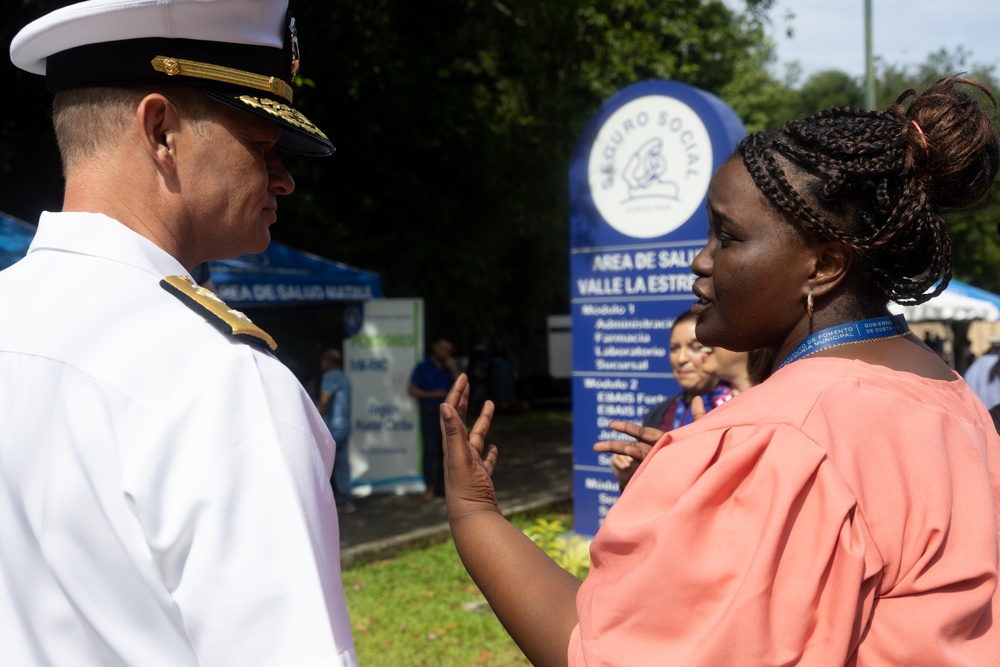 U.S. Navy Joint Interagency Task Force - South Deputy Commander Rear Adm. Joshua Lasky visits Limón, Costa Rica for Continuing Promise 2024