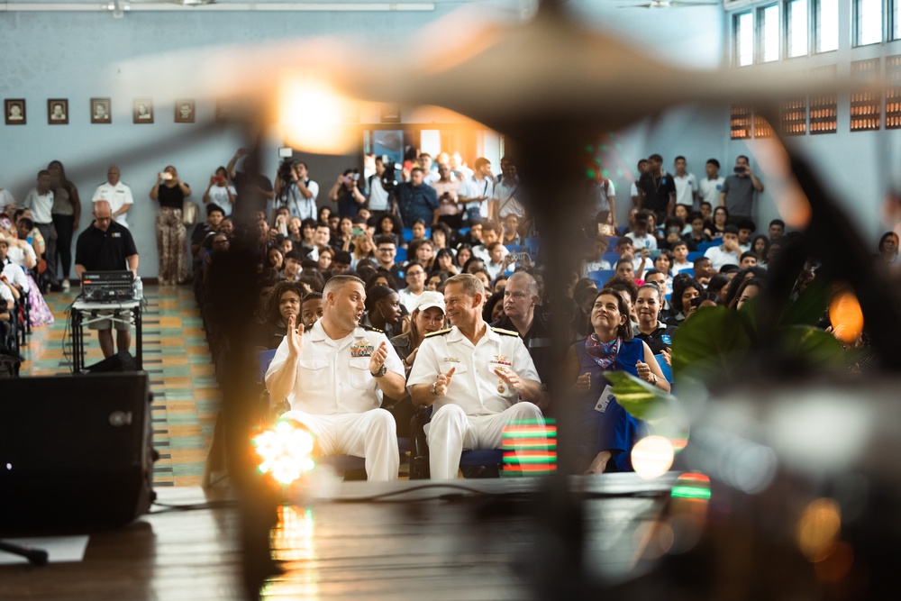 U.S. Navy Joint Interagency Task Force - South Deputy Commander Rear Adm. Joshua Lasky visits Limón, Costa Rica for Continuing Promise 2024