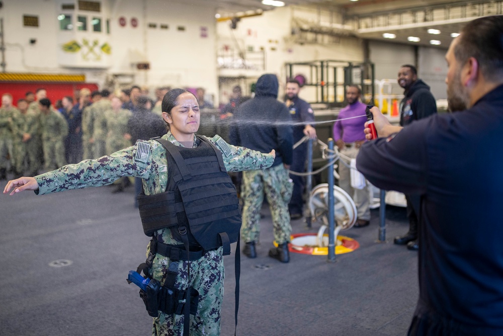 Non-Lethal Weapons Certification Aboard USS Tripoli