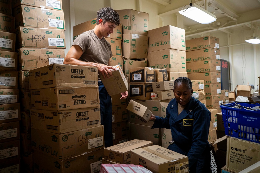 Inventory and Maintenance aboard USS Tripoli