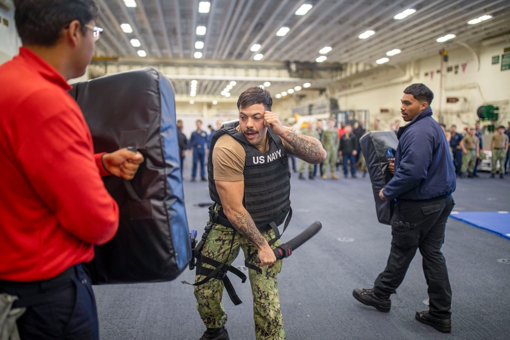 Non-Lethal Weapons Certification Aboard USS Tripoli