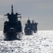 Multinational ships sail in formation during RIMPAC 2024