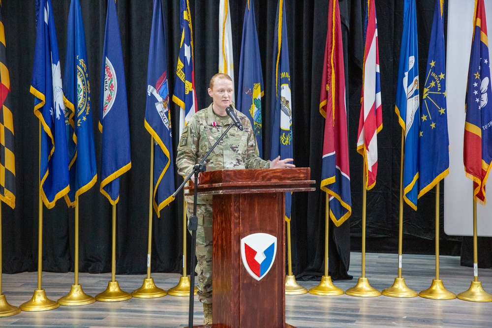 401st AFSBn-Kuwait Change of Command