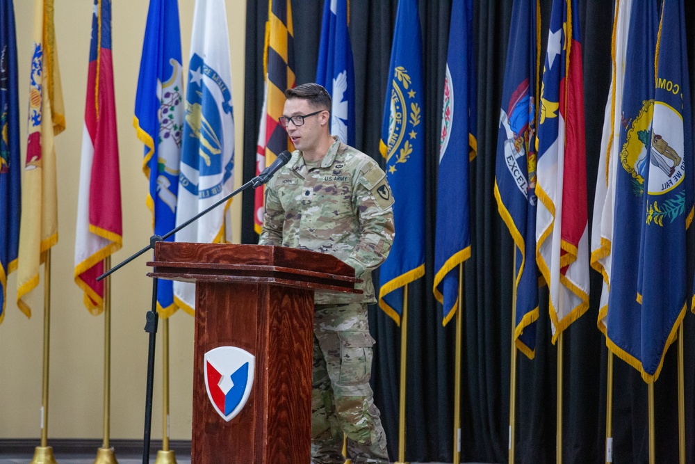 401st AFSBn-Kuwait Change of Command