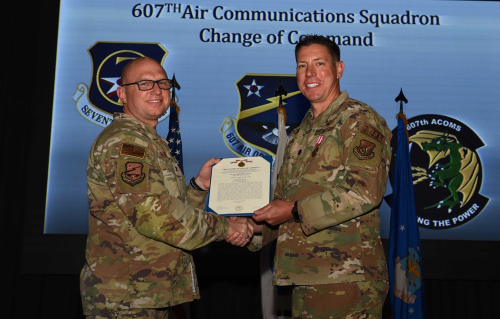 607 ACOMS hosts change of command 2024