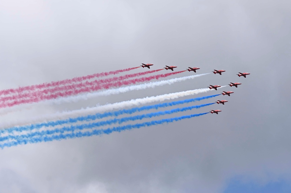 First Day Flyovers at Farnborough International Airshow