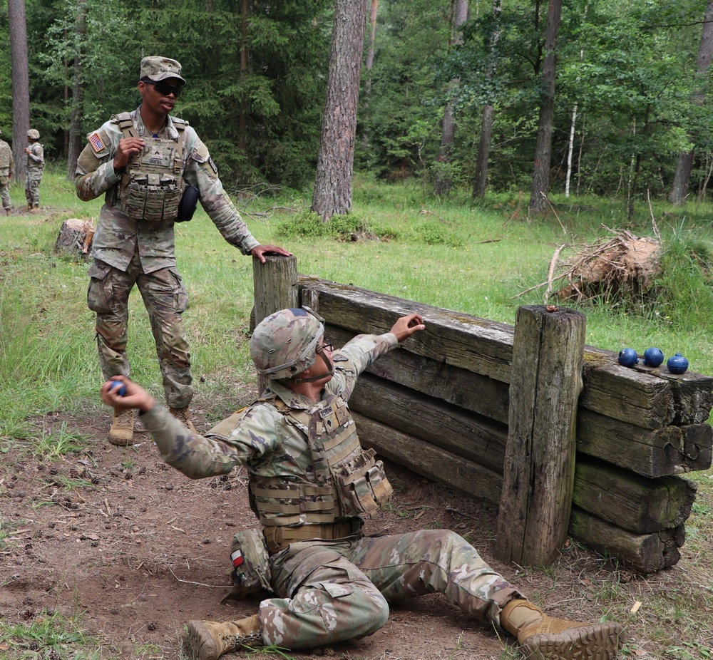 Delta Battery, 5th Battalion, 4th Air Defense Artillery Regiment grenade range qualification.