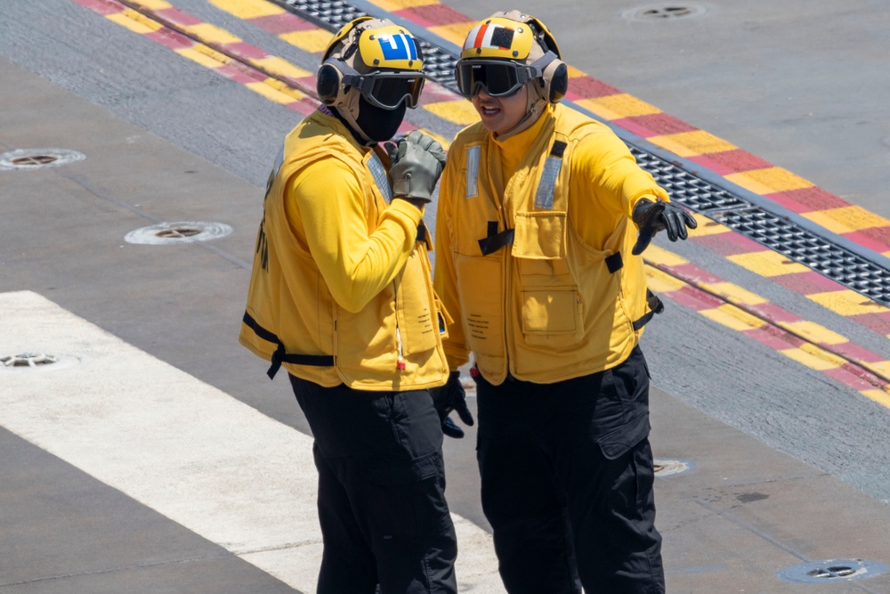 Flight Deck Qualifications Aboard USS Tripoli