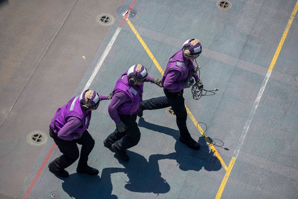 Flight Deck Qualifications Aboard USS Tripoli