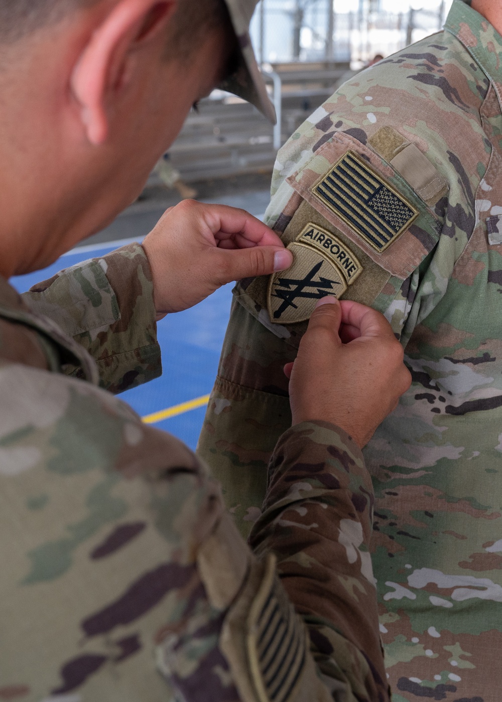 Army Combat Patch Ceremony