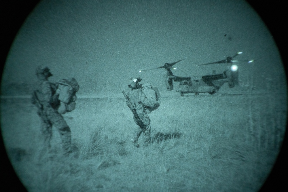 MRF-D 24.3: STA platoon inserts via MV-22B Osprey during Exercise Predator’s Run 24