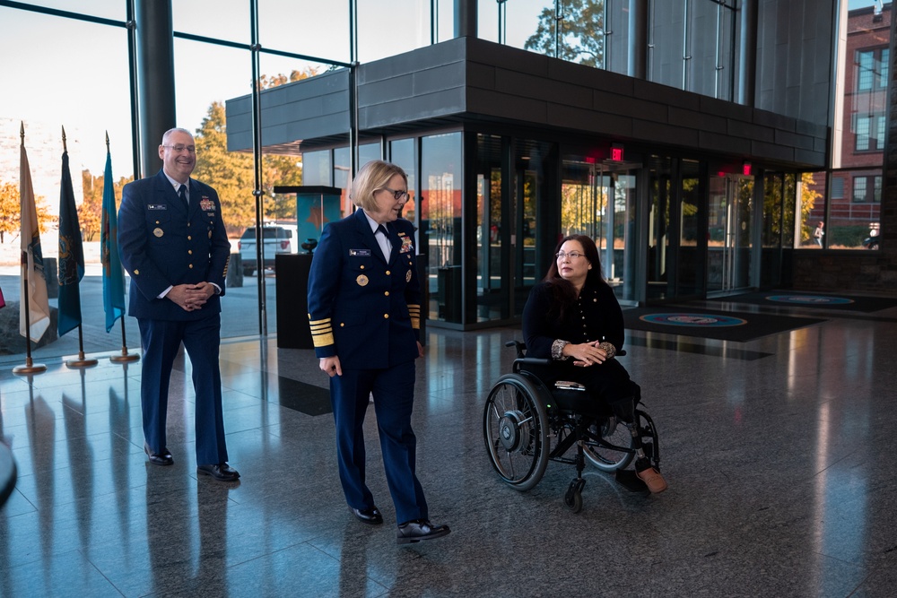 Adm. Linda Fagan and Master Chief Petty Officer Heath Jones Engage with Senator Tammy Duckworth on National Disability Employment Awareness Month