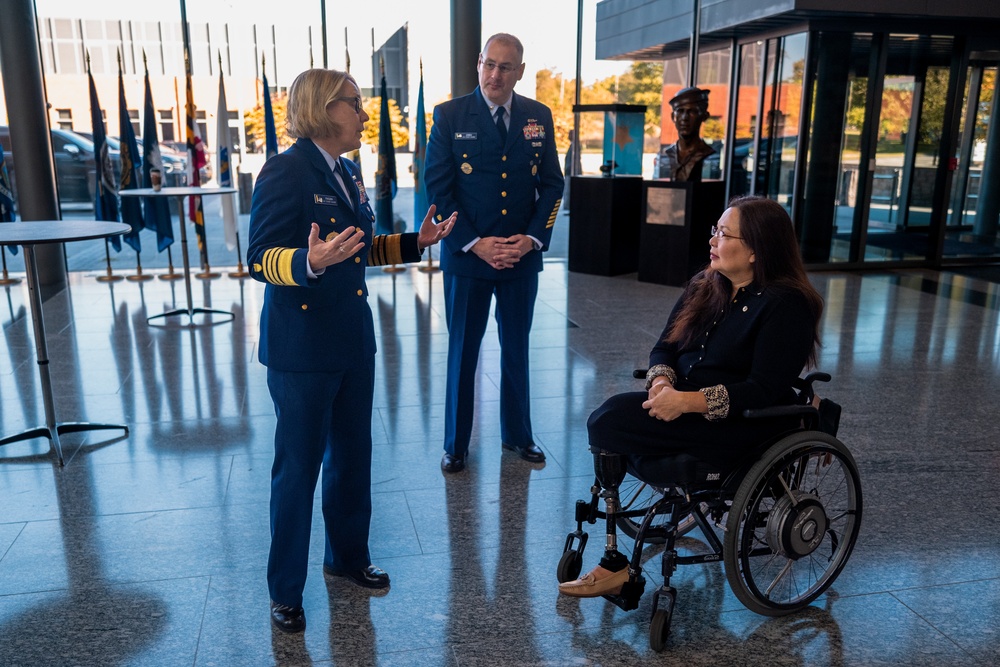 Adm. Linda Fagan and Master Chief Petty Officer Heath Jones Engage with Senator Tammy Duckworth on National Disability Employment Awareness Month