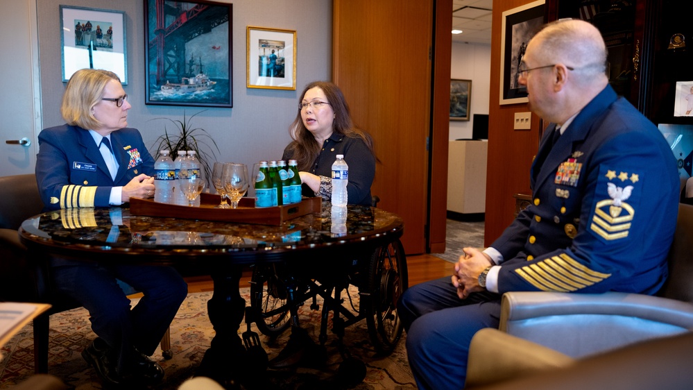 Adm. Linda Fagan and Master Chief Petty Officer Heath Jones Engage with Senator Tammy Duckworth on National Disability Employment Awareness Month