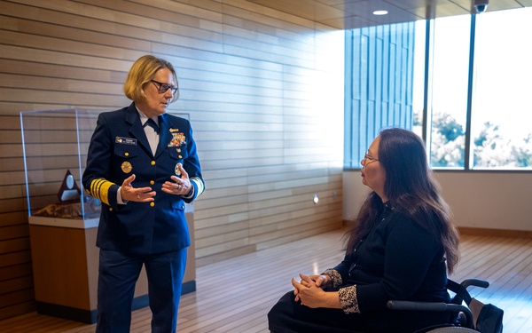 Adm. Linda Fagan and Master Chief Petty Officer Heath Jones Engage with Senator Tammy Duckworth on National Disability Employment Awareness Month