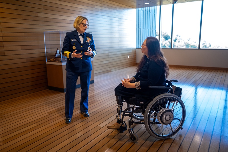 Adm. Linda Fagan and Master Chief Petty Officer Heath Jones Engage with Senator Tammy Duckworth on National Disability Employment Awareness Month