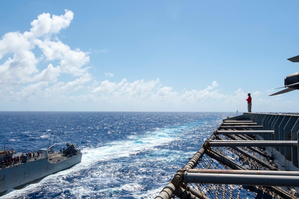 USS Carl Vinson (CVN 70) Refuels at Sea During RIMPAC 2024