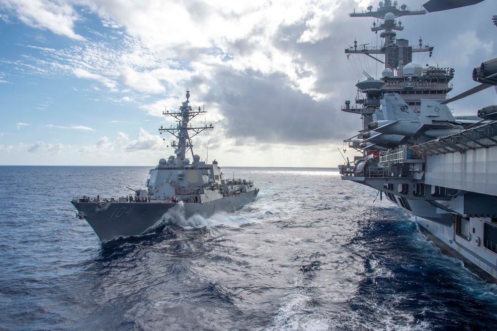 USS Carl Vinson (CVN 70) Refuels at Sea During RIMPAC 2024