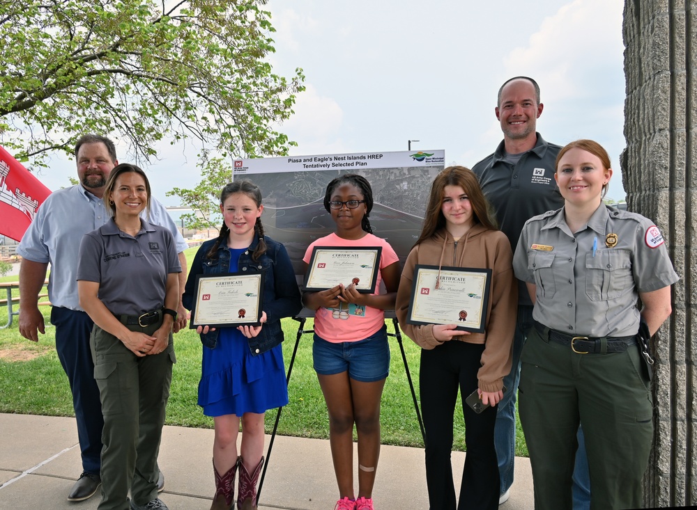 Students recognized for names given to newly created Mississippi River Islands