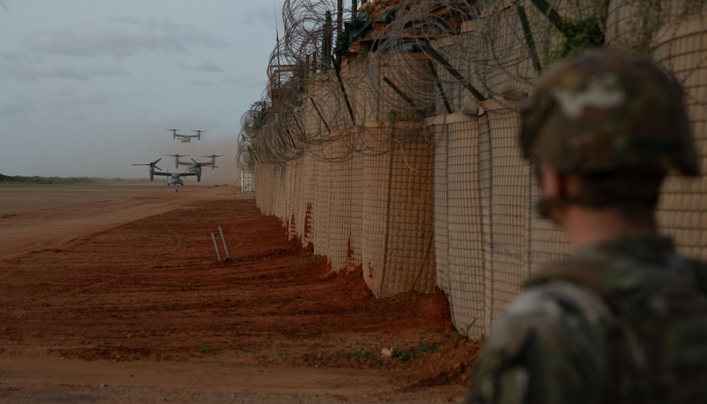 Maj. Gen. Cashman visits Kismayo, Somalia