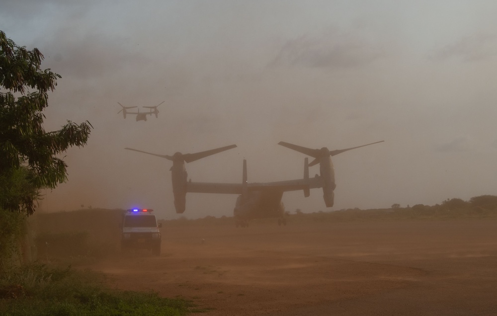 East African Response Force trains at Kismayo, Somalia